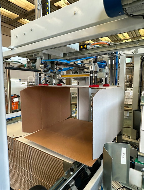 A dedicated solution for the feeding and case packing of interfolded products